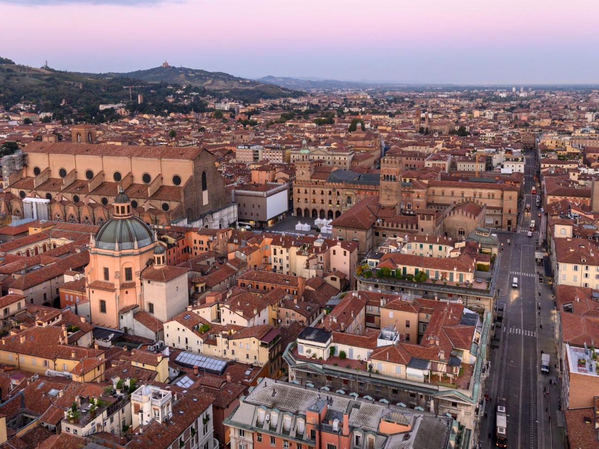 Veduta della città di Bologna