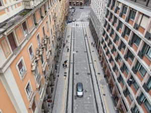 Via Ugo Bassi dopo i lavori