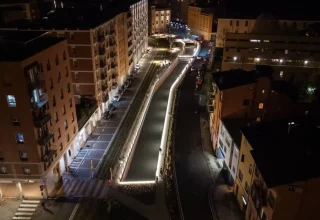 Immagine della nuova via Riva Reno